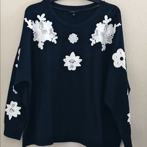 Victoria Beckham x Target Navy Floral Sweatshirt